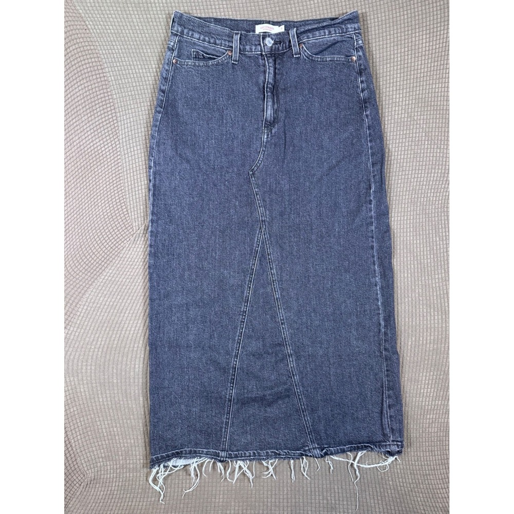 k9: Levi black denim maxi skirt size 8